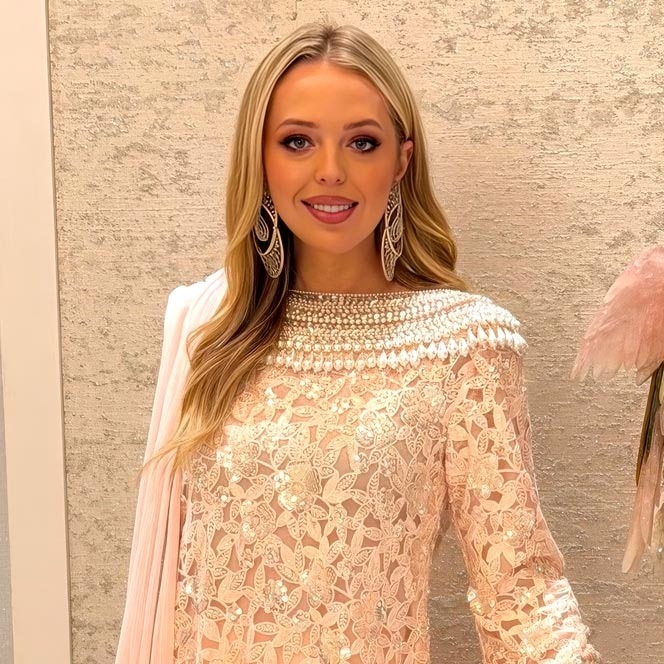 Donald Trump's daughter Tiffany is a desi Barbie in pink Manish Malhotra outfit