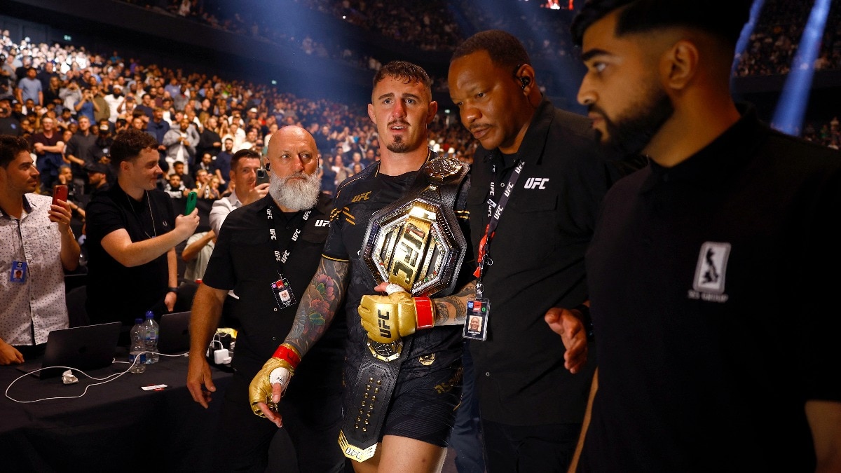 Tom Aspinall vacates UFC heavyweight title over ongoing eye injury complications