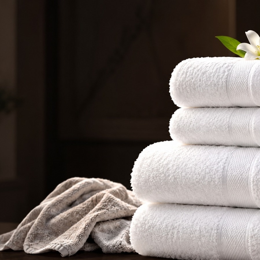 On the other hand, hotel towels will remain white, soft and fluffy even after years of use.