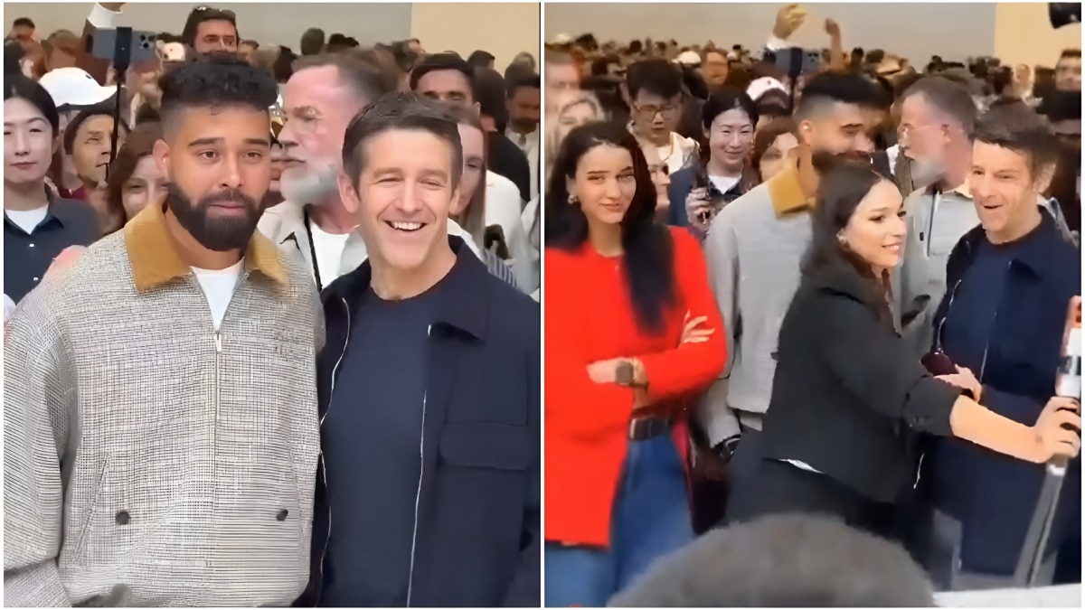 Triptii Dimri, AP Dhillon get hands-on with iPhone 18 Pro, pose with Apple CEO