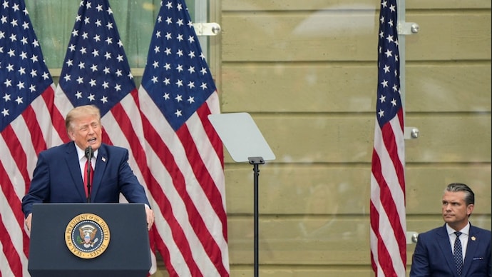 Ceremony marking the 25th anniversary of September 11 attacks at the Pentagon. (Photo- Reuters)
