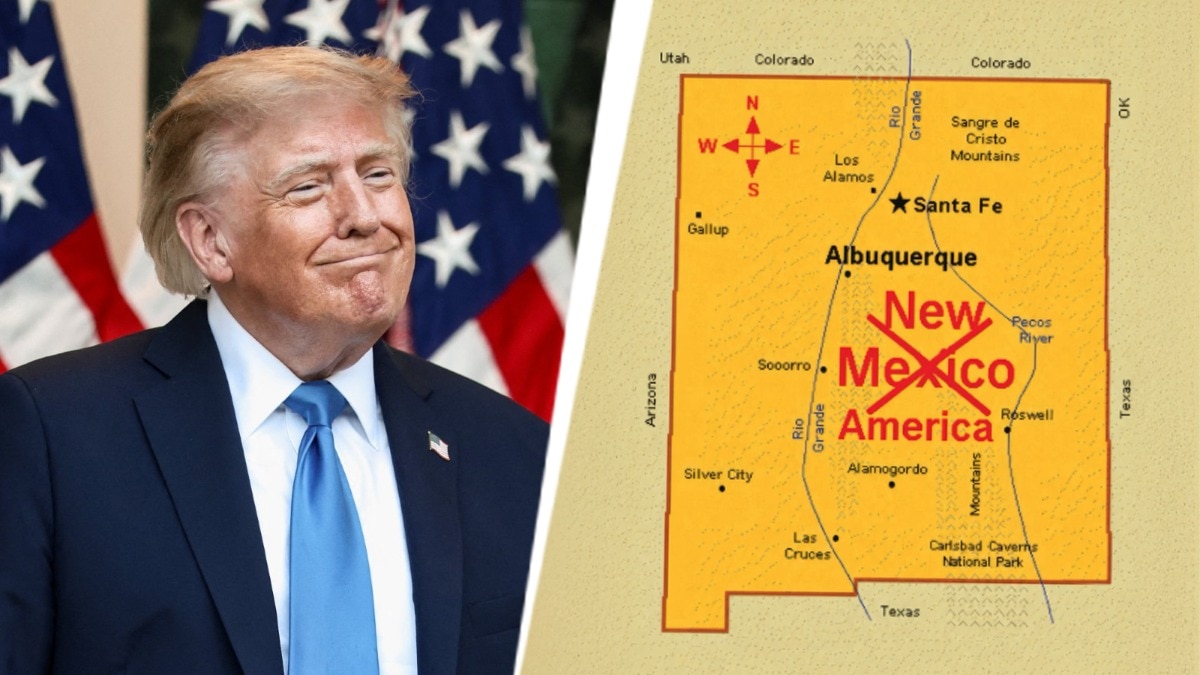 New Mexico out, New America in? Trump posts map renaming state