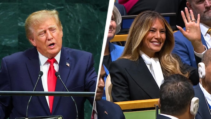 Trump searches for Melania during his UNGA address Trump searches for Melania during his UNGA address