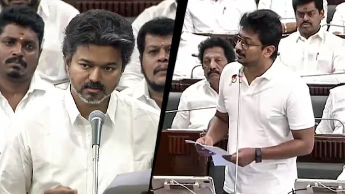 Udhayanidhi Stalin takes on CM Vijay in Tamil Nadu Assembly over law and order Udhayanidhi Stalin takes on CM Vijay in Tamil Nadu Assembly over law and order