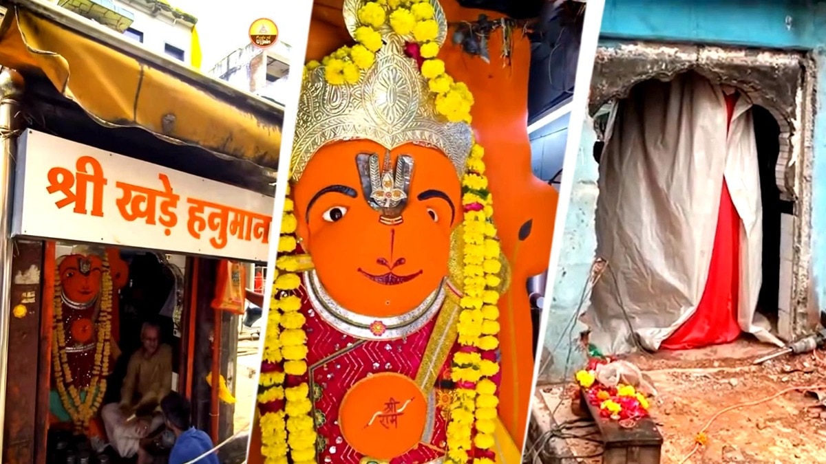 Earthmovers pull down Ujjain temple, fail to move Khade Hanuman idol
