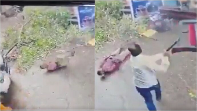 An elderly man in UP was caught in live wires and promptly rescued by a local. UP
