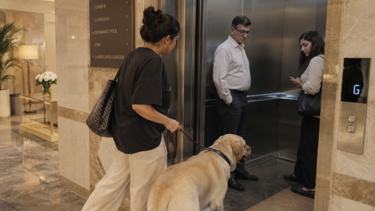 The unspoken struggle of the Indian pet owner: Taking the society lift