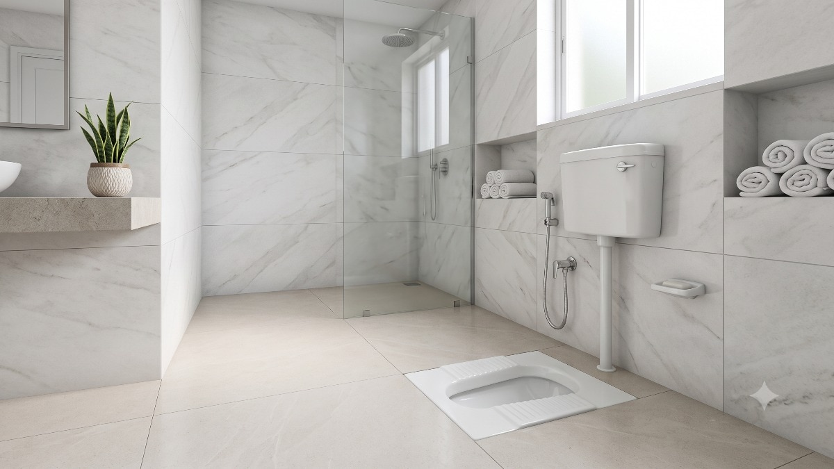 Baking soda can help absorb everyday bathroom odours as part of routine cleaning.(AI- image)