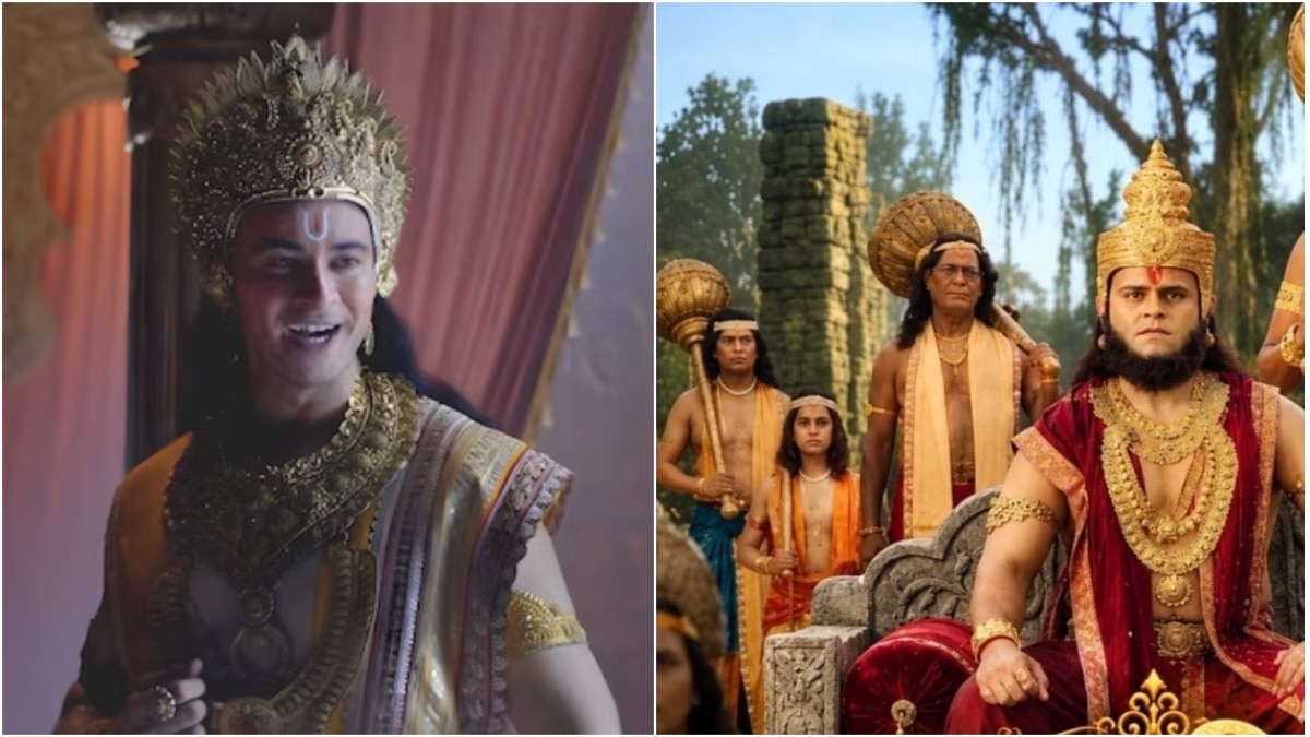 Vanar wearing glasses in Mahakavya Shri Ramayan Katha poster triggers memes
