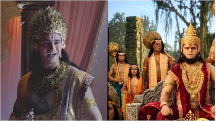 Vanar wearing glasses in Mahakavya Shri Ramayan Katha poster triggers memes Vanar wearing glasses in Mahakavya Shri Ramayan Katha poster triggers memes
