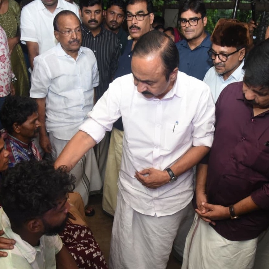 CPM attacks VD Satheesan over chartered flight to rain-hit Malappuram