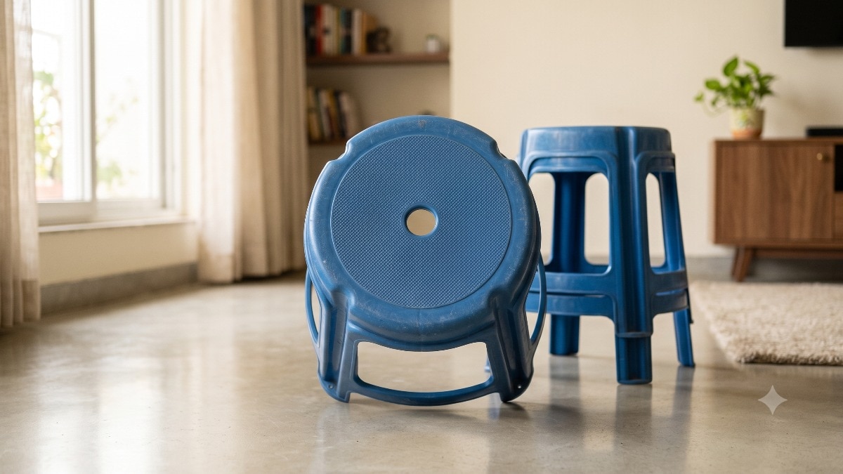Why is there a hole in the middle of plastic stools?