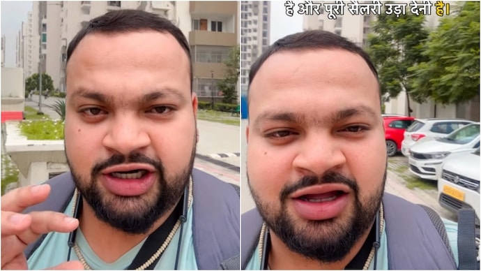 A man from UP's Banda shared a brutal reality about the housing situation in Noida. (Photos: Instagram/@liveakhand) video