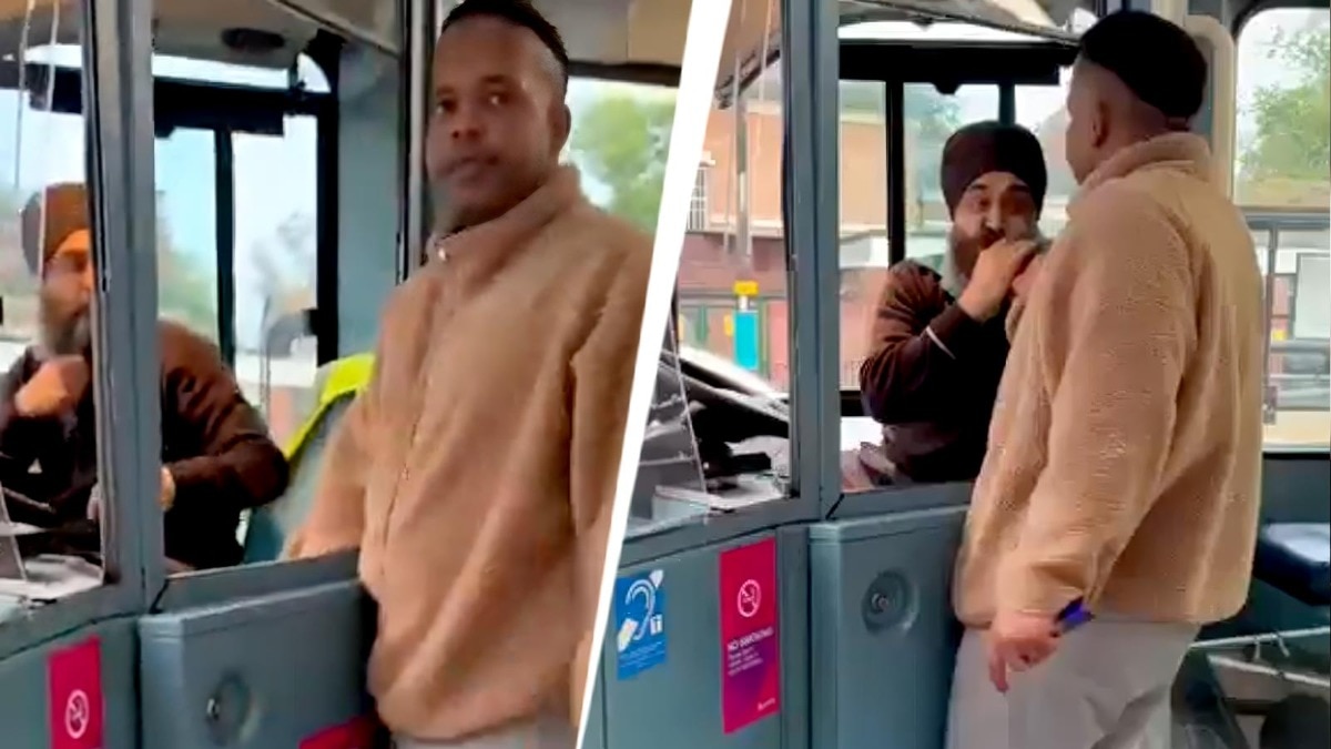 Video: Man in UK hijacks bus after assaulting Sikh driver, pulling his beard