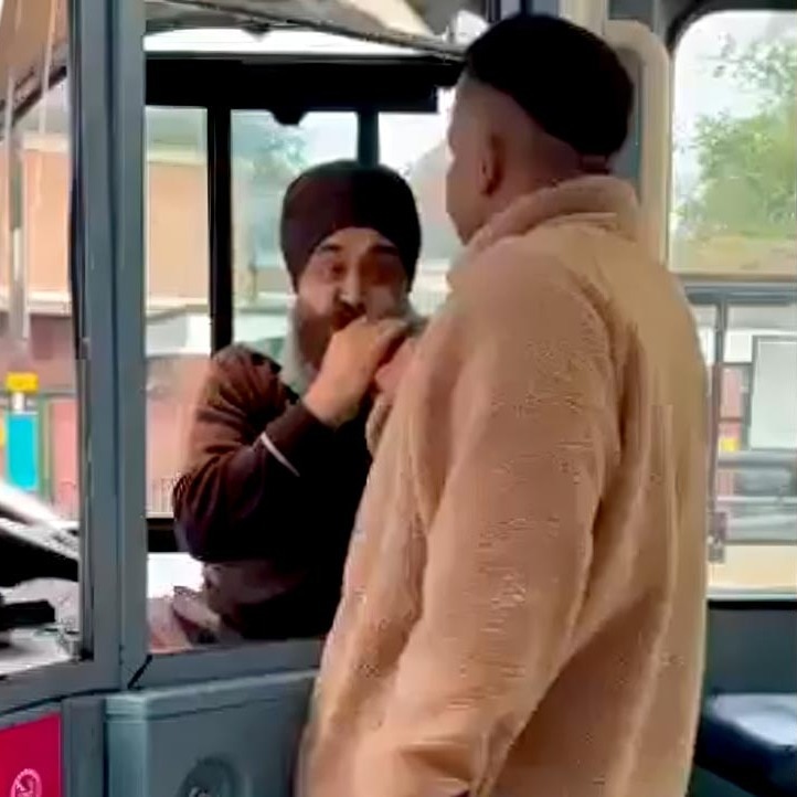 Video: Man in UK hijacks bus after assaulting Sikh driver, pulling his beard