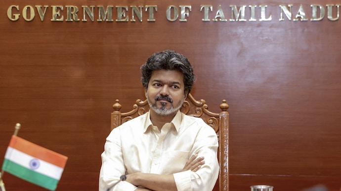 The Vijay government has allocated an annual outlay of Rs 755.83 crore for the scheme, and 1.28 lakh gold rings have been made ready in the first phase. (Photo: PTI) Vijay Tamilnadu Government
