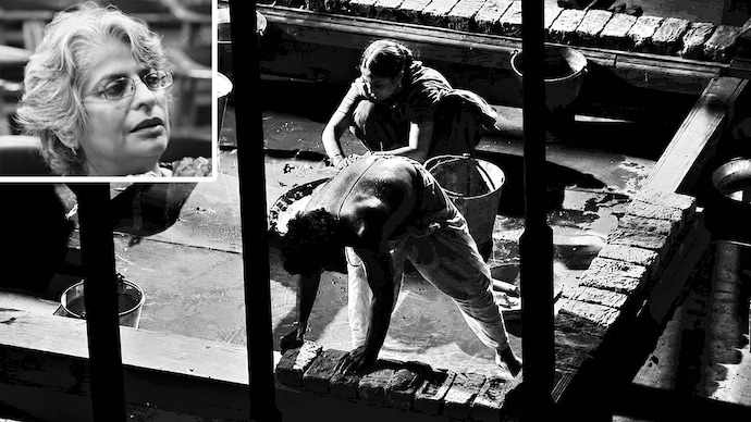 CHORE POLICE: Scene from Virasat and (inset) Anuradha Kapur