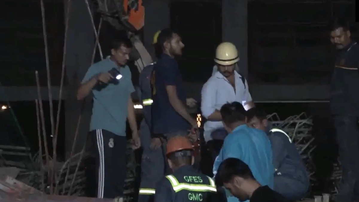 Building Slab Collapses in Gandhinagar, Gujarat; 10 Workers Feared Trapped