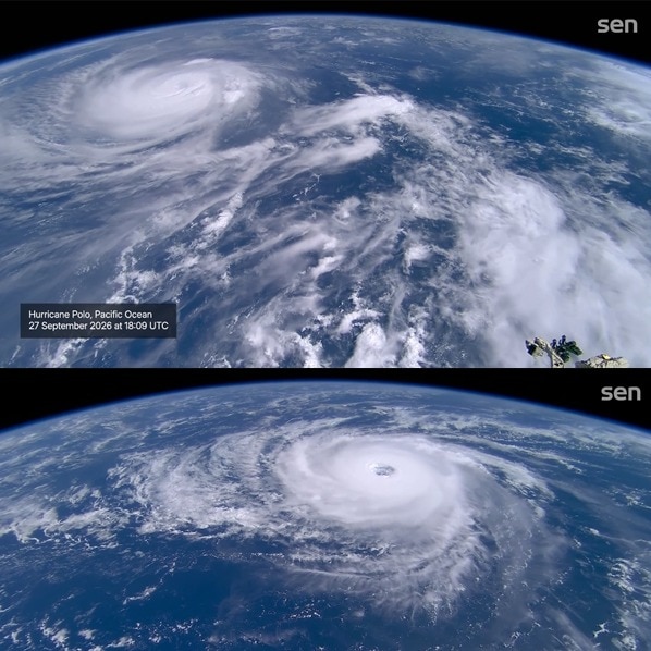 Watch: Four giant storms seen raging in Pacific Ocean from Space Station