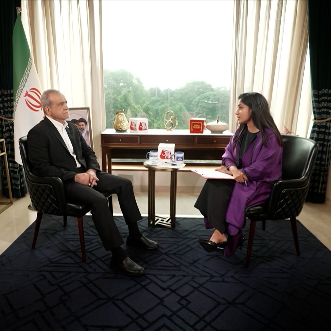 Pezeshkian Exclusive: Iran President Calls US, Israel “Real Terrorists” | India Today Global