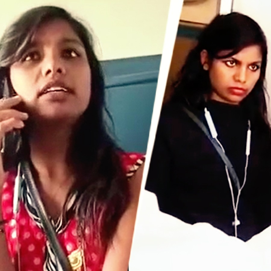 Ticketless woman tears her clothes to falsely accuse TTE, passenger records it all