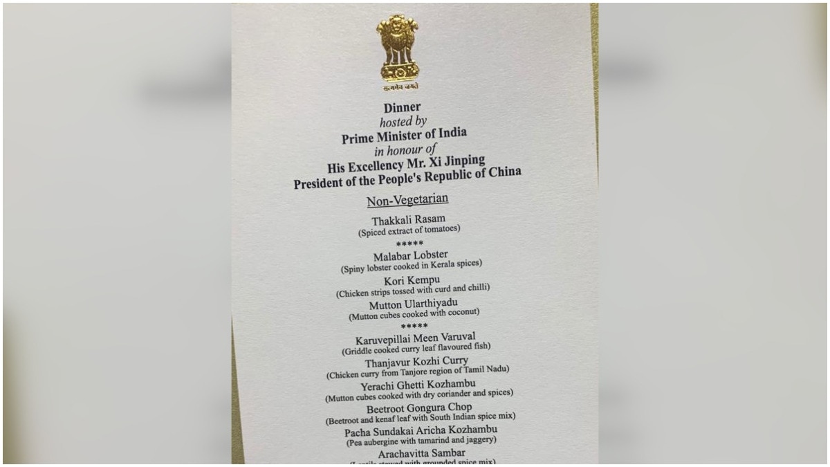 X user shares a 2019 menu amid BRICS veg menu row (Photo: Dharmesh Dixit/X) X user shares a 2019 menu amid BRICS veg menu row