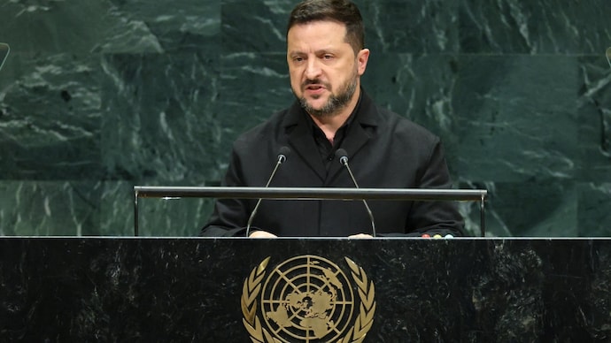 Ukraine's President Volodymyr Zelenskyy addresses the 81st United Nations General Assembly. (Photo: Reuters) Ukraine's President Volodymyr Zelenskyy addresses the 81st United Nations General Assembly