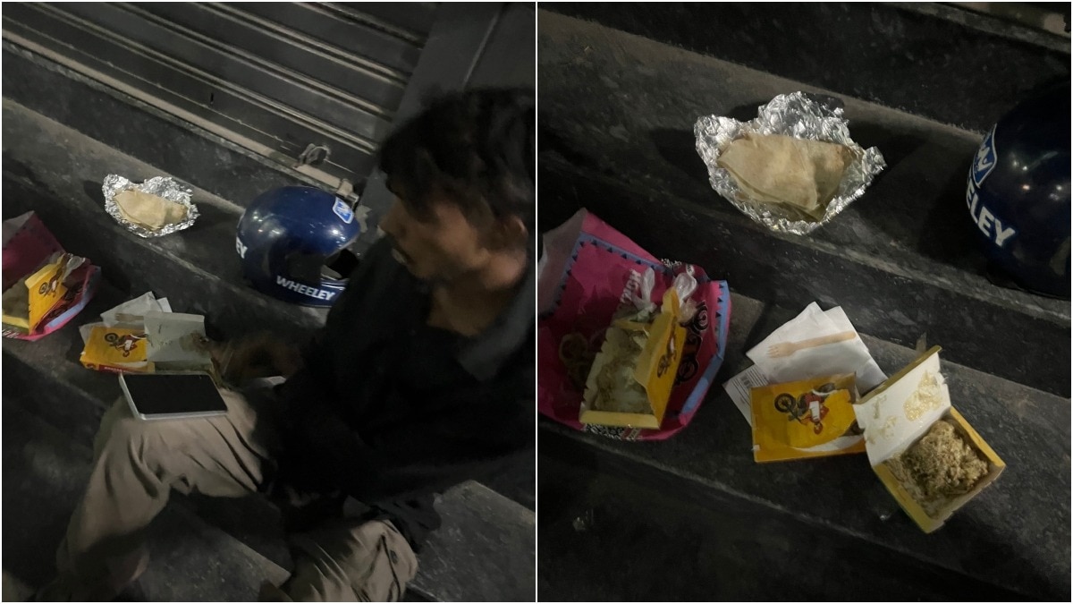 Gurugram man tracks down delayed Zomato order, finds delivery rider eating it