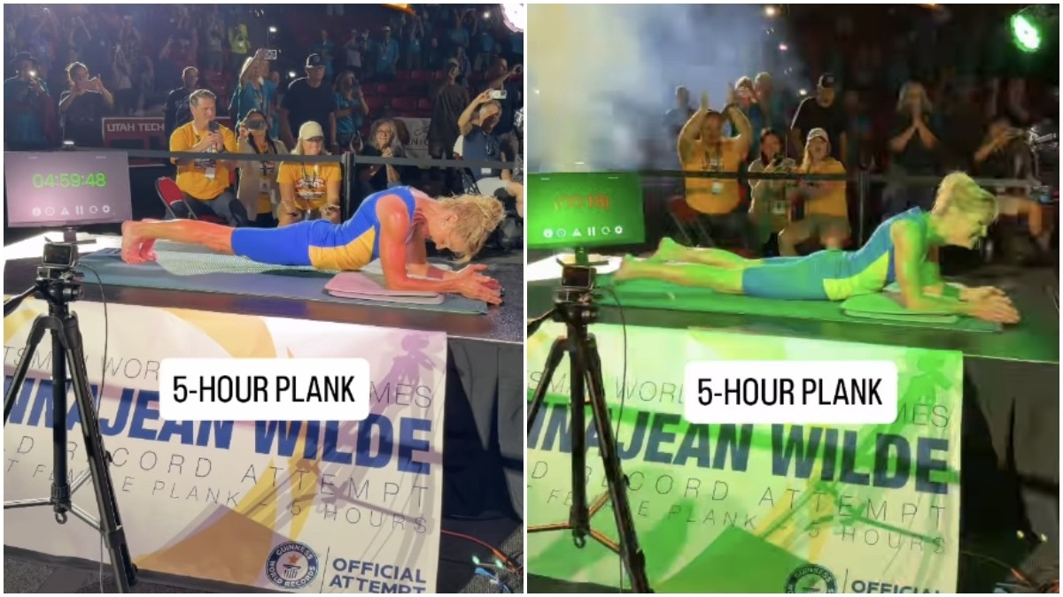 61-year-old woman holds plank for 5 hours, sets new record at World Senior Games