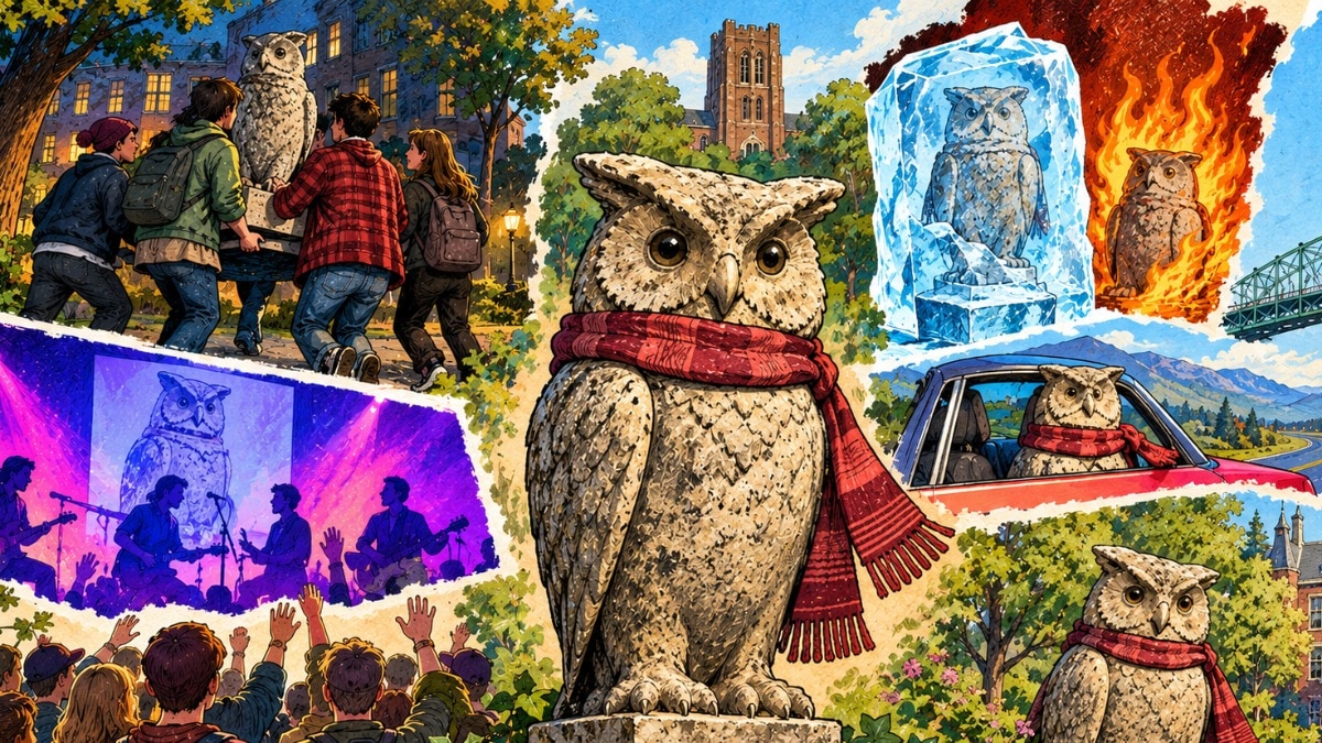 Stolen, Frozen, and Set on Fire: The Legend of Reed College's Concrete Owl