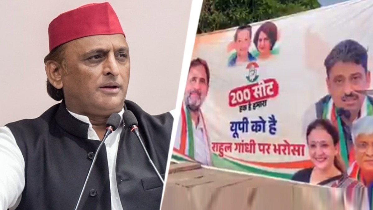 Akhilesh Yadav Accuses BJP of Erecting 'Fake' Posters to Divide Opposition