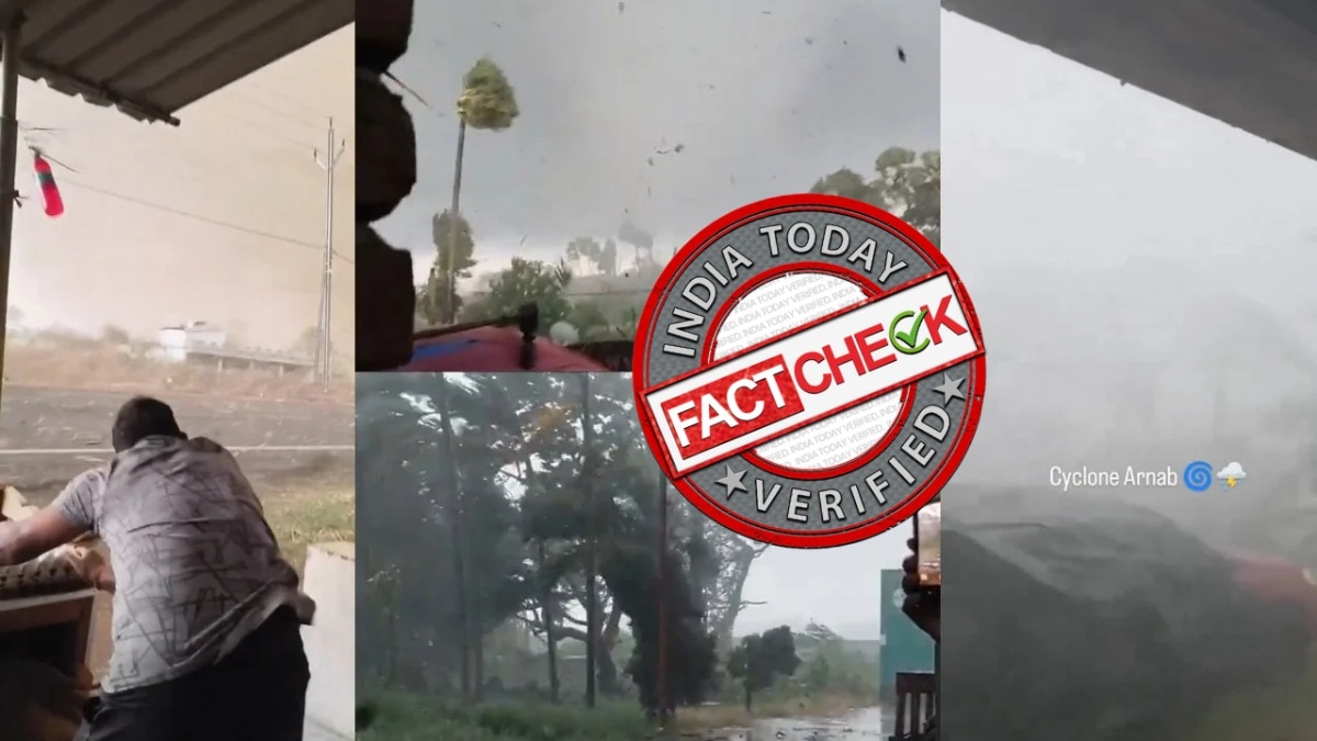 Fact Check: Videos of Cyclone Arnab? Don't fall for loud lies