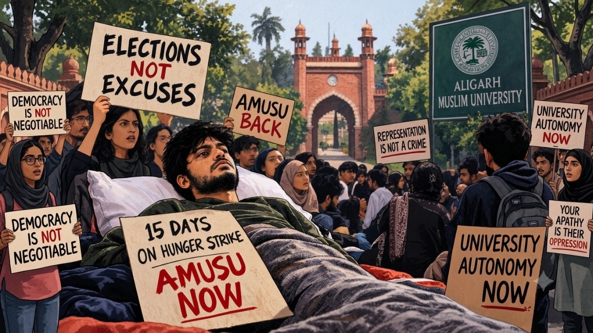 AMU student on 15-day hunger strike, students demand elections after nearly 8 years