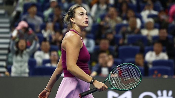 Aryna Sabalenka lost to Nikola Bartunkova at the China Open. Courtesy: Reuters Aryna Sabalenka