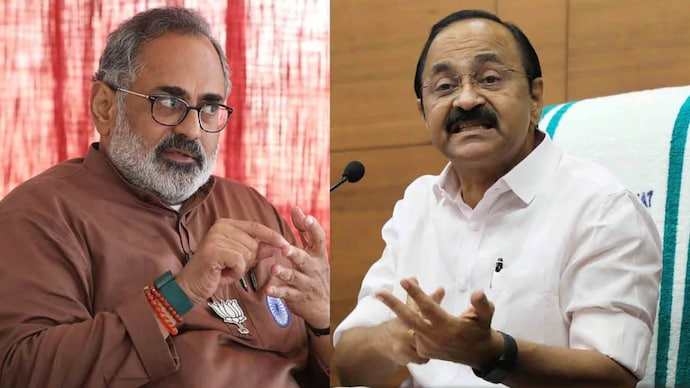 Chandrasekhar said that while he agreed with Satheesan’s call for communal harmony, respect for religious sentiments must work both ways. Chandrasekhar said that while he agreed with Satheesan’s call for communal harmony, respect for religious sentiments must work both ways.