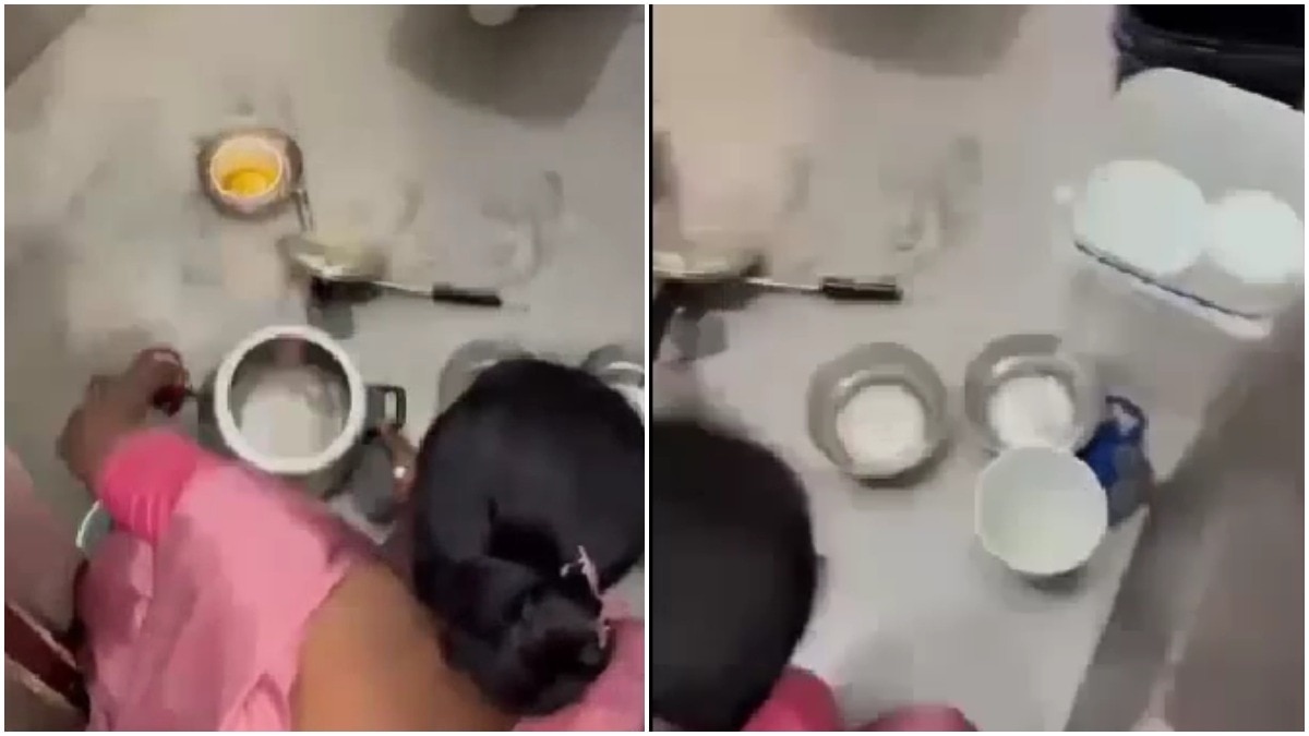 Chhattisgarh eatery staff wash utensils on bathroom floor, manager cites 'emergency'