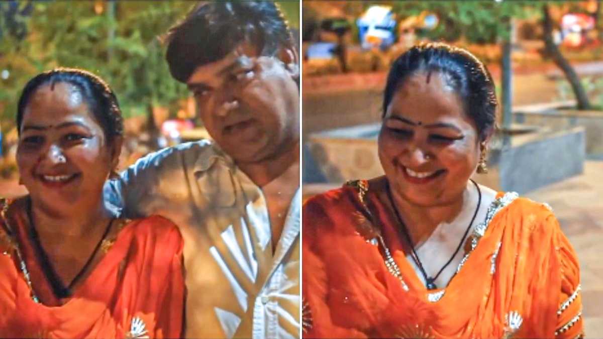 Delhi man calls wife '12th pass' on camera, she smiles through awkward moment