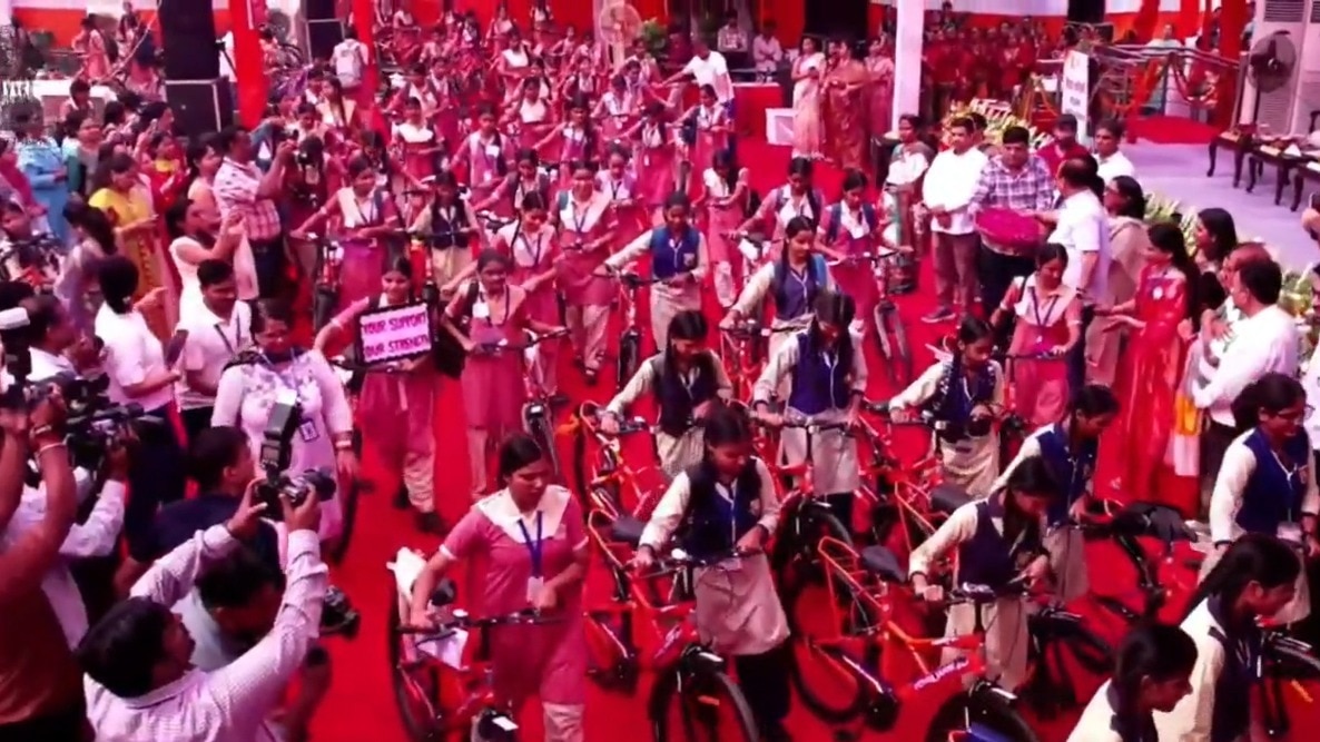 Delhi govt hands out 432 bicycles to Class 9 girls under Vidya Vahini Yojana