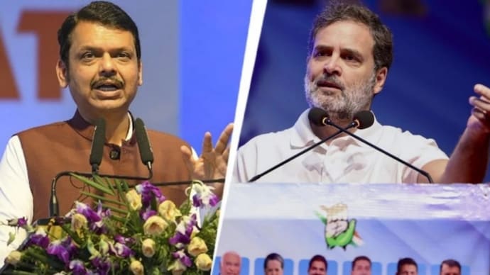 Maharashtra CM Fadnavis targets Rahul Gandhi over ‘vote chori’, says Congress undermining Constitution. (File image)