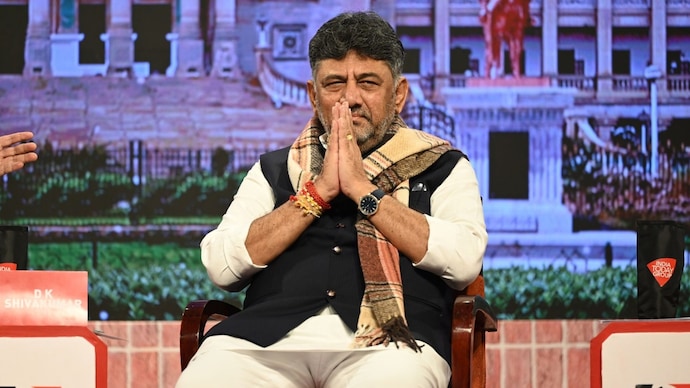 The sting operation controversy has emerged as one of the biggest political challenges DK Shivakumar has faced since taking office as Karnataka Chief Minister in June. (Image: India Today Group) DK Shivakumar Karnataka CM Sting operation