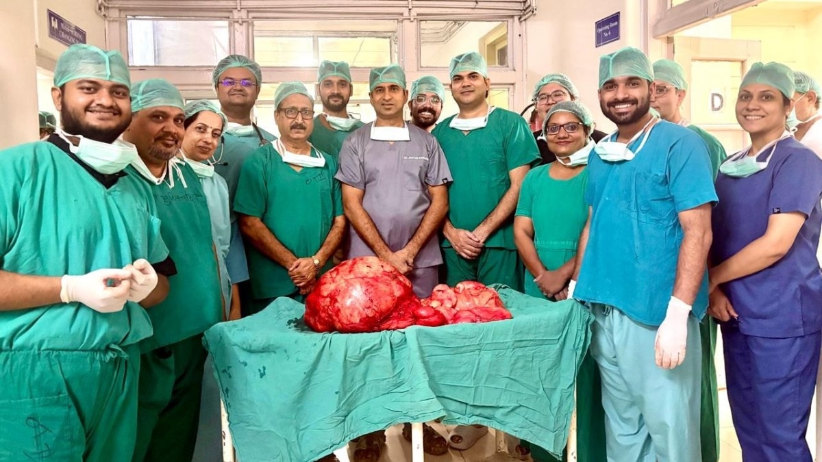 Jaipur doctors remove 28.6-kg retroperitoneal tumour from woman