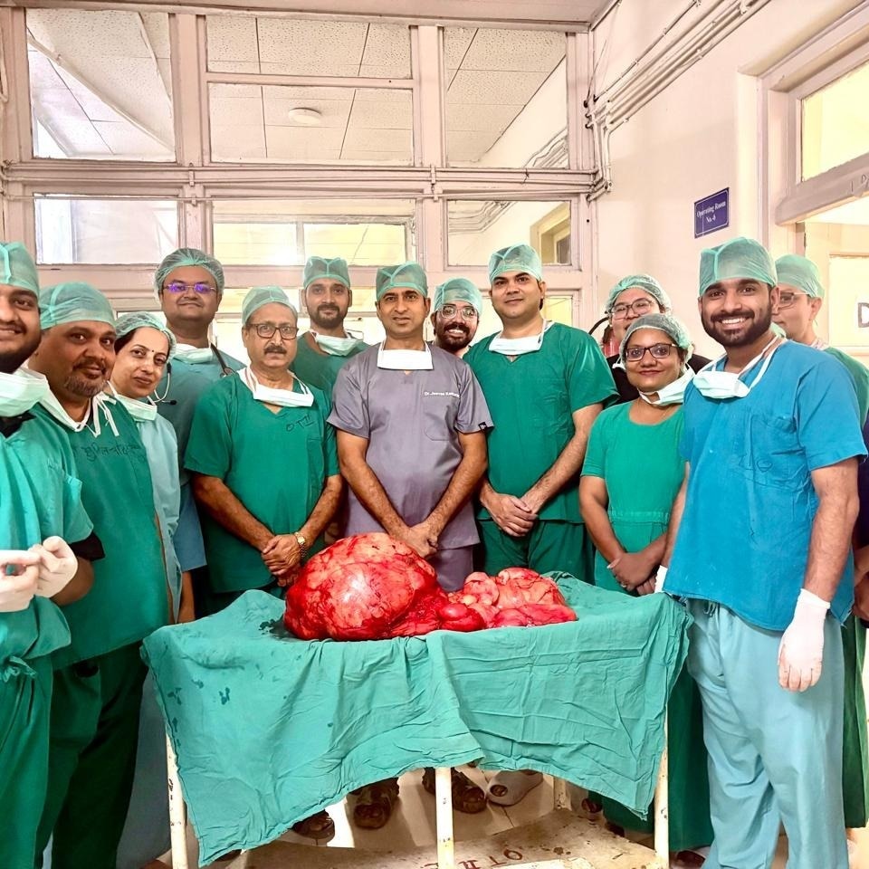 Jaipur doctors remove 28.6-kg retroperitoneal tumour from woman
