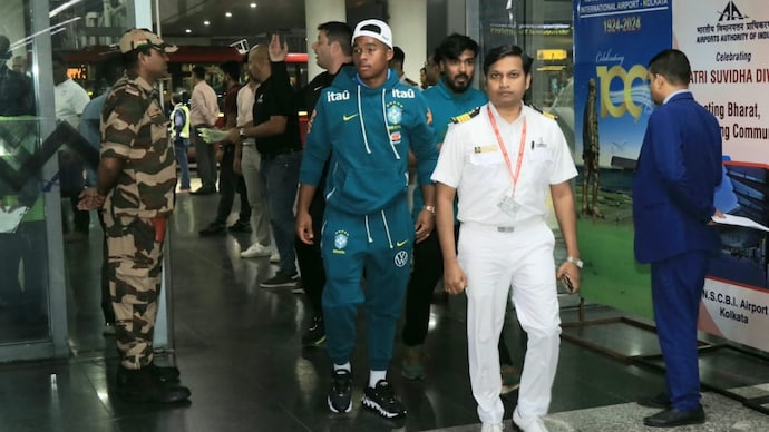 Endrick arrives in Kolkata. (Image: Special Arrangement) Endrick