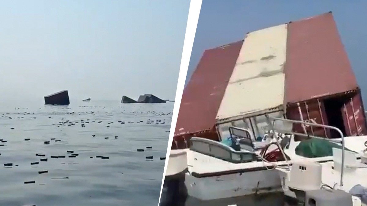 Video: iPhones, luxury perfume bottles float in Hormuz after cargo ship hits mine