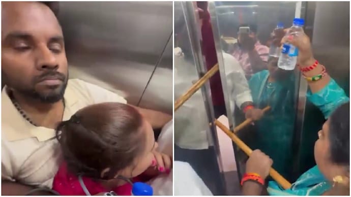 Former MP’s family stuck inside lift in Delhi for nearly an hour, 6 members faint Former MP’s family stuck inside lift in Delhi for nearly an hour, 6 members faint