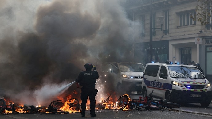 France is witnessing its most violent unrest in years. (Reuters Photo) France protests