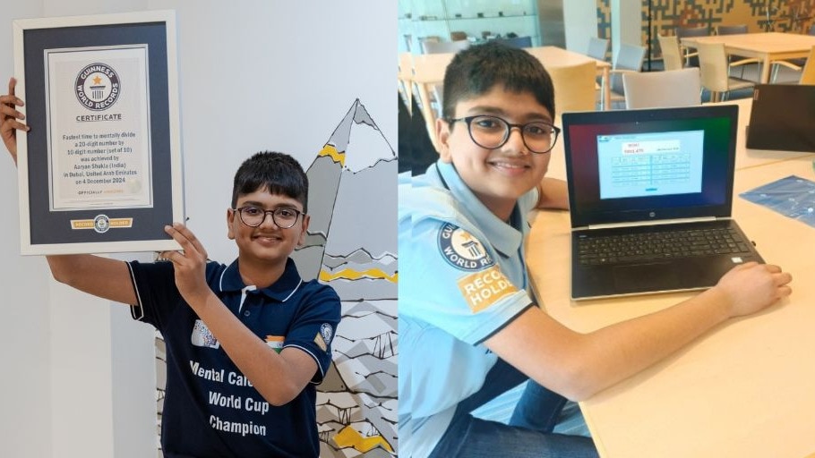 Nine Guinness records at 16: The story of India's human calculator Aaryan Shukla