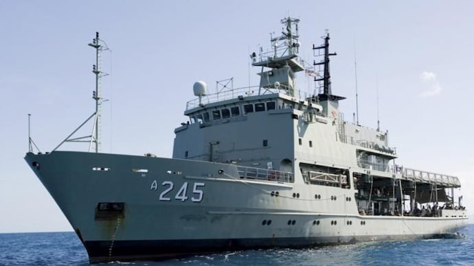 Hidden video recording device found aboard Australian Navy ship HMAS Leeuwin in Queensland. ( Photo- Royal Australian Navy)