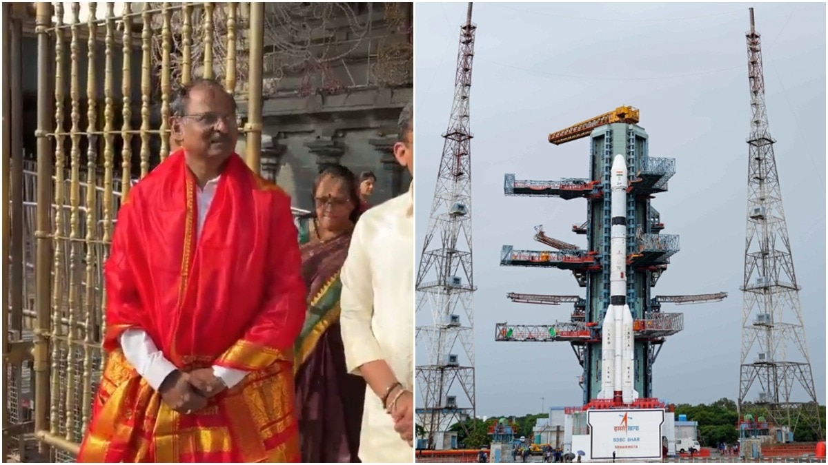 इसरो प्रमुख ने महत्वपूर्ण जीएसएलवी-एफ18 एनवीएस-03 लॉन्च से पहले तिरुपति में प्रार्थना की