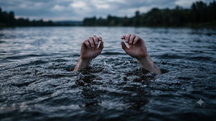 The two incidents took place in Palamu and Jamshedpur. (AI-generated representative image) Jharkhand drownings